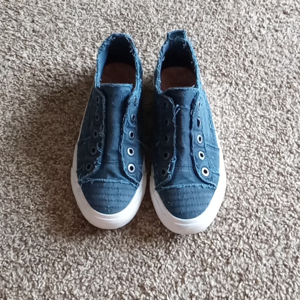Denim Jean style slip ons